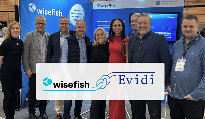 Wisefish and Evidi partners pose for a photo
