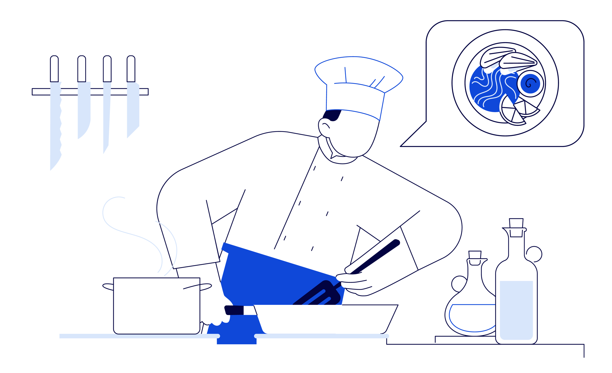 A chef illustration